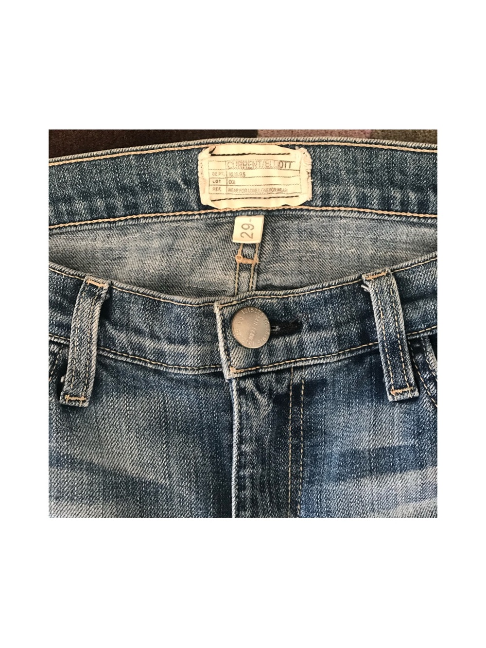 Current Elliott Paint Splatter Stiletto Jean Size 29 (Alt 28) - Picture 6 of 13